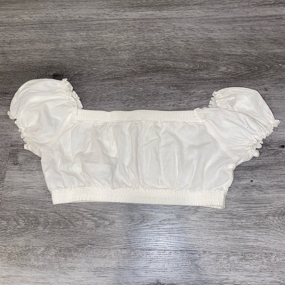 White Crop top; Brandy - Picture 3 of 4